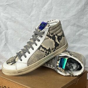 P448 Skate High Top Whipy Python Sneakers